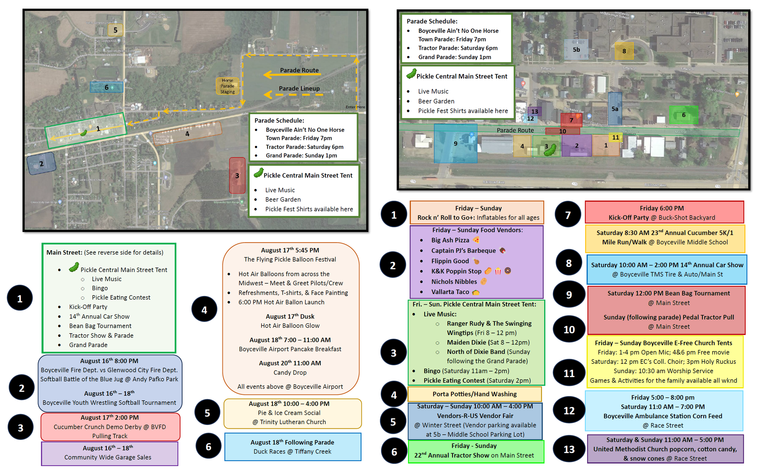 Pickle Fest Map 2024